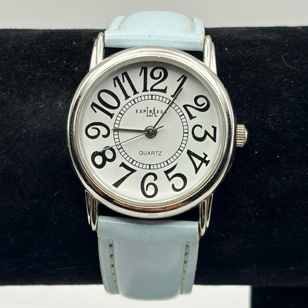 Silver & Blue L.a. Express Watch
